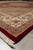 Low angle along the border of the 8 x 10 wool and silk rug showing pile luster