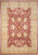 10 x 14.8 Ziegler rug shown flat with antique red field and ivory floral border
