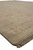 Side angle of the 9'7 x 11'8 Chobi rug highlighting wide ivory border and fringe
