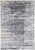 Full overhead view of 10'1" x 14' gray modern wool and silk abstract erosion rug