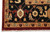 Border detail with ivory cartouche, gold rosettes and tulip stems against a black ground