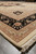Angled corner view of the 10x15 Tabriz design rug showing border layers and fringe