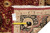 Rug back with workshop tag F-4351 and tape measure confirming the 8'3" x 10'2" size