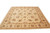 Side perspective of the Peshawar wool rug showing even pile and clean hand-wrapped selvedges