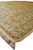 Angled corner shot of semi-antique Persian rug showing soft wool pile and thick ivory fringe