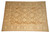 9 x 12 Ziegler area rug photographed from the corner, soft brown field with cream floral pattern