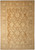 9 x 12 Chobi Ziegler rug viewed from above, ivory palmettes across a neutral brown field