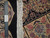 Ruler and authentic hand knotted tag beside cotton fringe showing dense knots per square inch