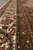 Border detail with ivory vine, slate blue guard stripes and rust floral minor bands