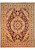 Burgundy and gold Zigler rug with floral medallion, palmette field and wide rosette border