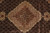 Detail of ivory and rosewood medallion with olive palmettes woven in fine wool and silk