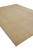 Corner perspective of 8'11" x 11'10" Oriental rug with pale blue-grey and coral accents