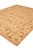 8'3" x 10' Chobi rug angled on white, corner fringe and wide floral border visible