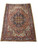7x10 Persian Heriz wool rug photographed at an angle on a white studio floor