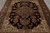 8 x 10 Jaipur rug overhead with cream spandrels, salmon guard border and dense floral field