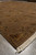 India made transitional rug photographed low, floral spray and stepped brown corner border in view