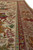 Border close-up with crimson guard stripe, leaping deer, golden lion and flowering branches