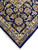 Ivory guard border, navy main border and hand-tied fringe on this 10x14 Persian rug