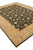 Perspective view of this large 9x12 size hand-knotted wool area rug on white