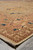 8x12 Oriental rug edge with low even pile, ivory selvage and fringe detail
