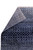 Folded back corner reveals hand-knotted foundation, dense wool pile and grey-blue reverse of the rug