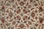 Close-up of ivory ground with burgundy roses, sage palmettes and navy outlined scrolling vines