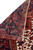 Back of 6'10 x 10 Persian Heriz rug showing knot density and cotton foundation weave