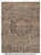 Vintage 7'7" x 10'5" Persian Heriz rug with taupe field and stepped brown geometric medallion