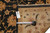 9' x 11'5" measuring tape and genuine hand woven Oriental rug tag on the reverse