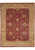 Burgundy Ziegler Chobi rug with camel gold border and all over gold palmette floral vines