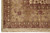 Corner detail showing palm trees, cypress and pineapple motifs within the olive green main border