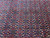 9'6" x 13' Persian wool rug field detail showing the precise all over floral repeat
