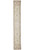 Full length view of the 2'8" x 25' ivory beige Chobi runner with all over floral design