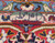 Detail of the ivory cartouche with woven inscription set between red and sky blue border stripes