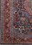 9'9 x 12'10 Kashmar rug corner, flowering vases and paisley boteh on sky blue