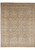 Full view of 8'10" x 11'4" Ziegler Chobi rug with camel field and blue rosettes