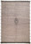 Full overhead view of 9'9" x 14'2" Moroccan wool rug with thin black stripes