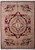 9'2" x 12' Chinese Savonnerie rug shown flat with burgundy field and ornate pink medallion