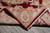 Folded corner revealing the tight hand-knotted back, cotton foundation and crisp pattern definition throughout