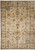 Beige Ziegler rug with green and rust floral all-over design and slate blue borders