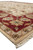 Angled corner shot of 9' x 12'2" Agra rug showing fringe, guard border and pile