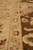 Border detail with ivory guard stripes, camel vinework and tiny crimson flower heads throughout
