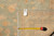 Rug reverse with tape measure and genuine hand woven Oriental rug tag F-4192