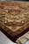 8'1 x 9'8 traditional rug in perspective showing ivory floral border and plush wool pile