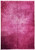 12' x 15' Chinese Art Deco rug photographed flat, solid red field with carved bamboo leaves