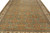 Wide overhead angle of the all over diamond lattice in green, copper rust and beige