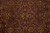 Detail of olive green leaves, gold blossoms and ivory accents on wine red ground