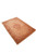Small 4x5 Persian area rug displayed at an angle on white, warm terracotta and beige tones