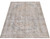 Neutral light gray hand-knotted rug photographed on an angle, low even pile with antique patina