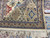 Corner folded back to show weave density, cotton foundation and original inventory tag